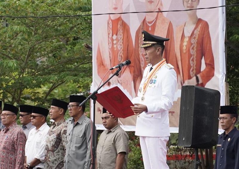 Pemkab Bolsel Gelar Upacara Peringati Hari Otda ke-29.