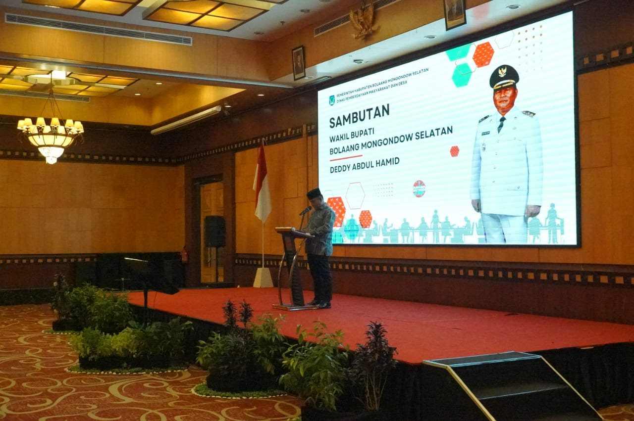 Wabup Bolsel Buka Bimtek Peningkatan Kapasitas BPD.